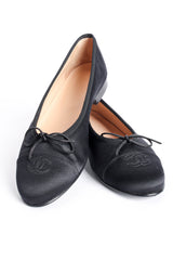 Chanel Satin CC Logo Ballet Flats at Recess Los Angeles