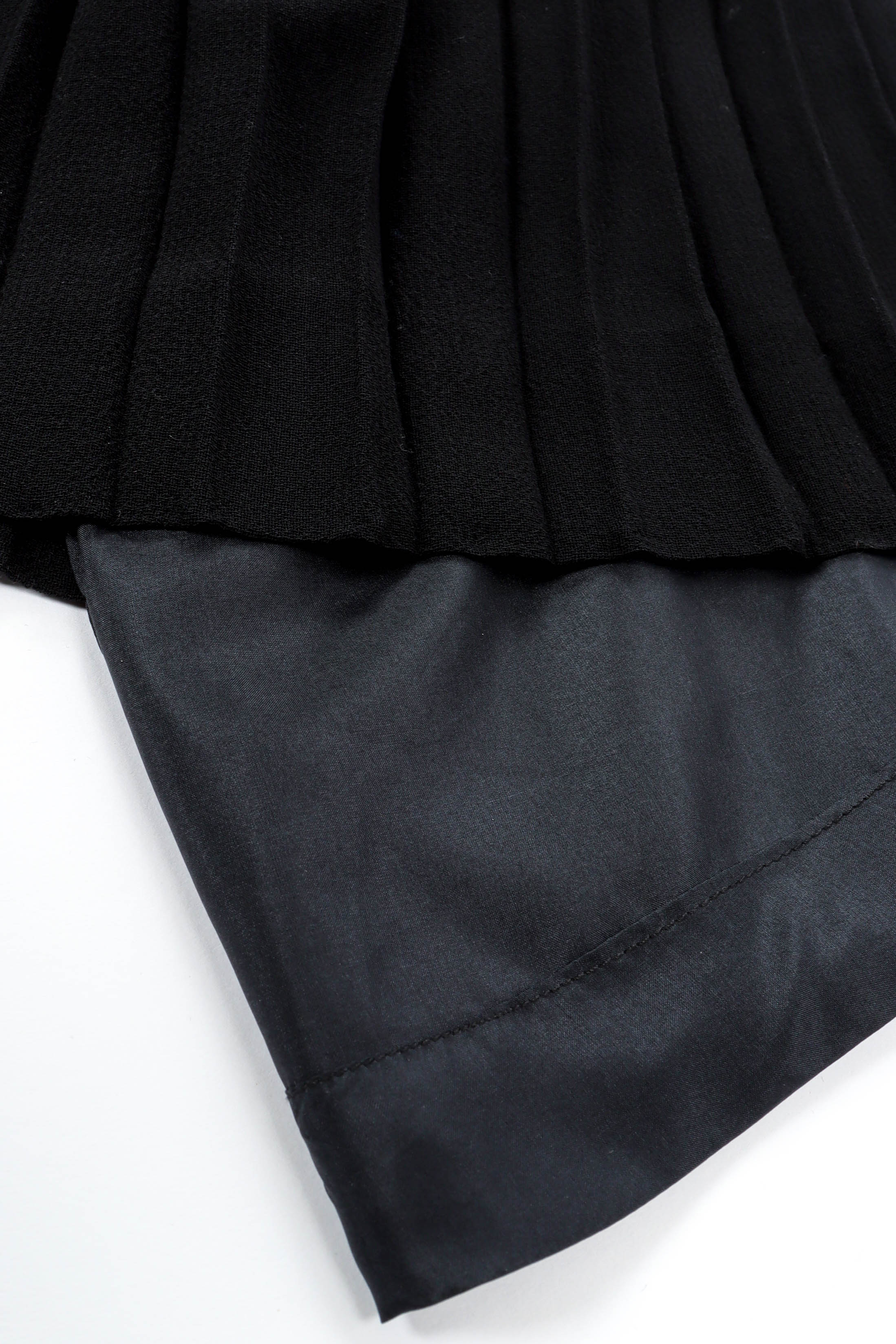 Vintage Chanel CC Pleated Wrap Dress liner/pleat detail @ Recess LA