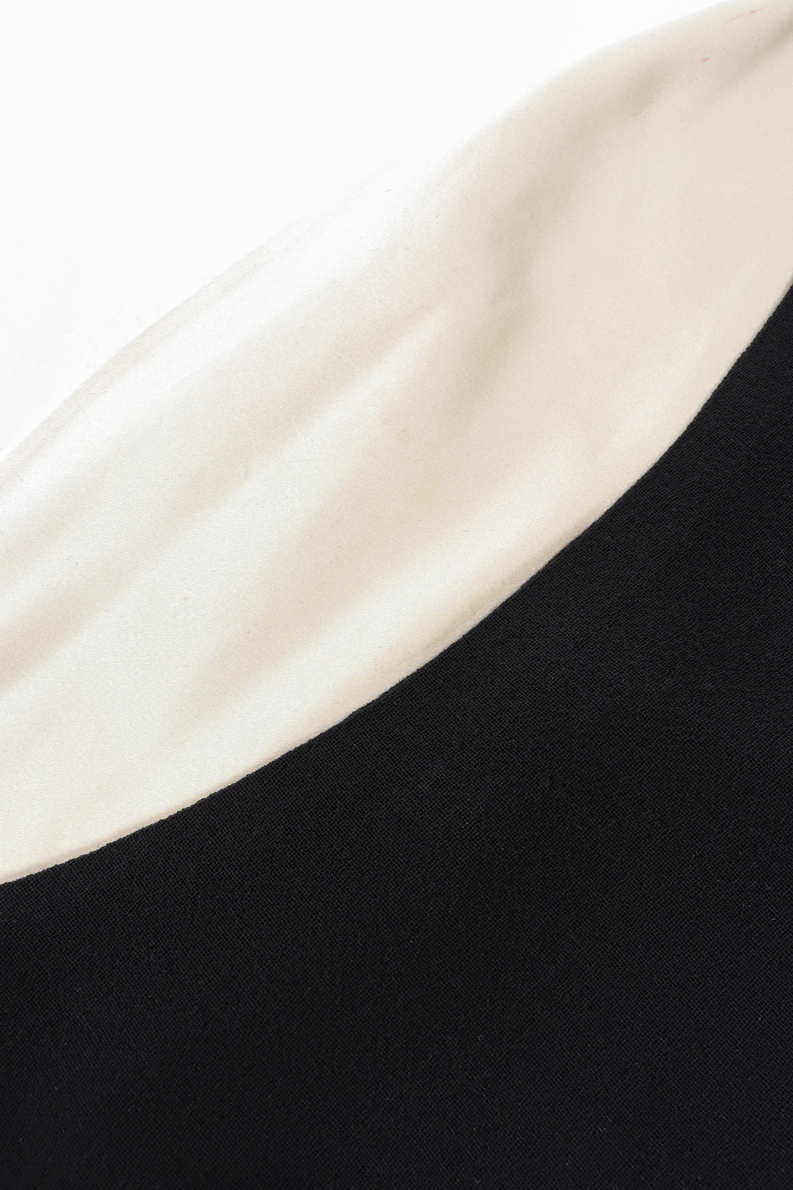 Vintage Chanel CC Pleated Wrap Dress neck light stains @ Recess LA
