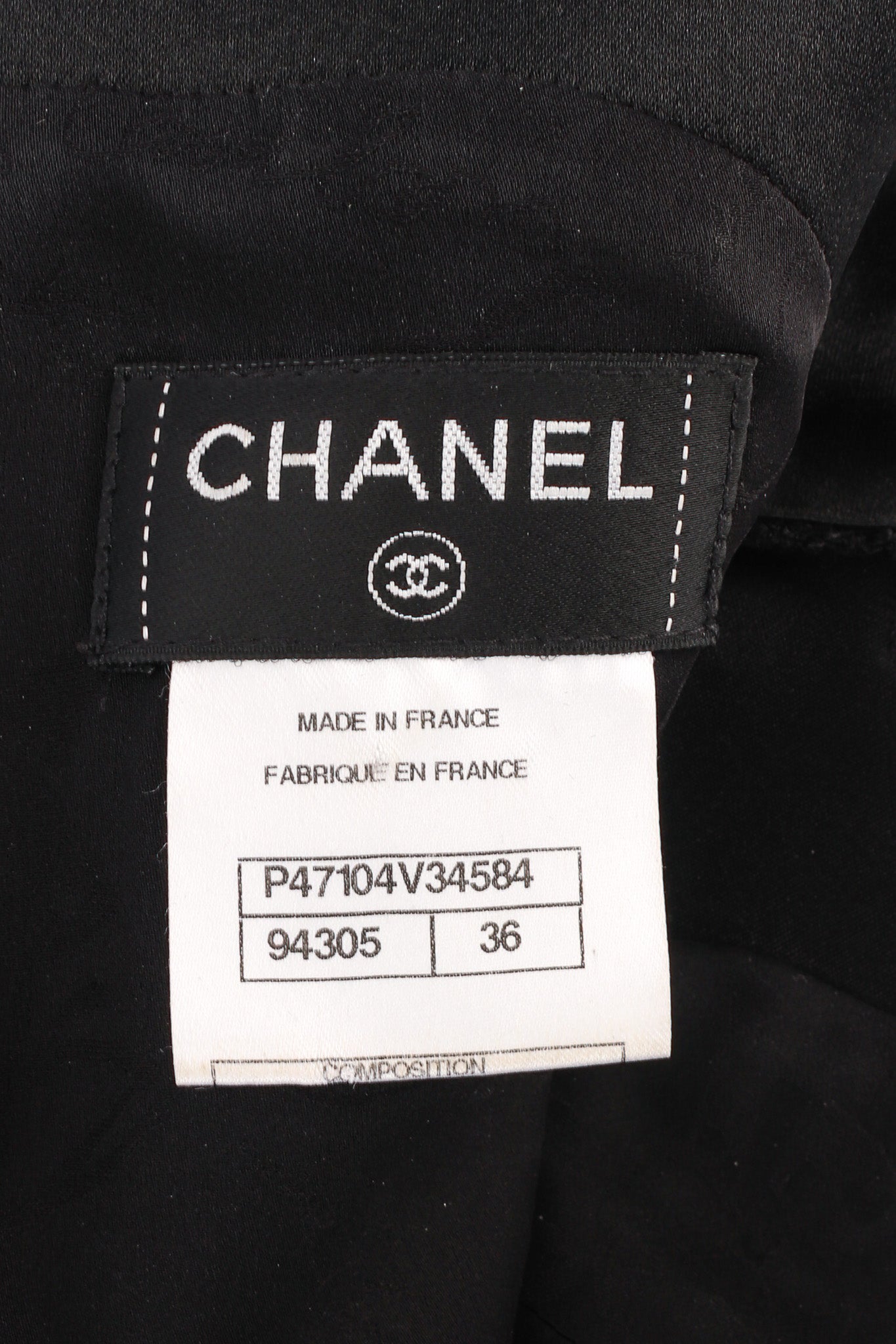 Vintage Chanel Tweed Panel Short Sleeve Dress tags @ Recess LA