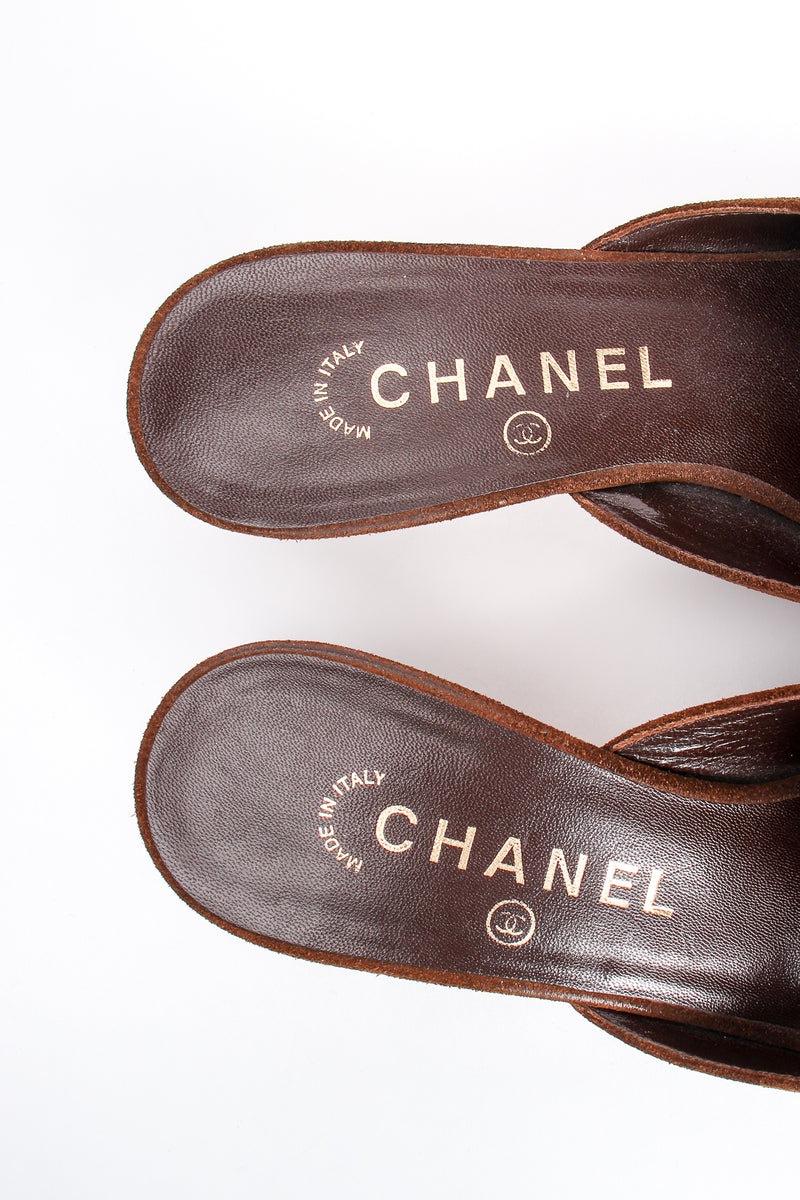 Vintage Chanel Suede Loafer Mules – Recess
