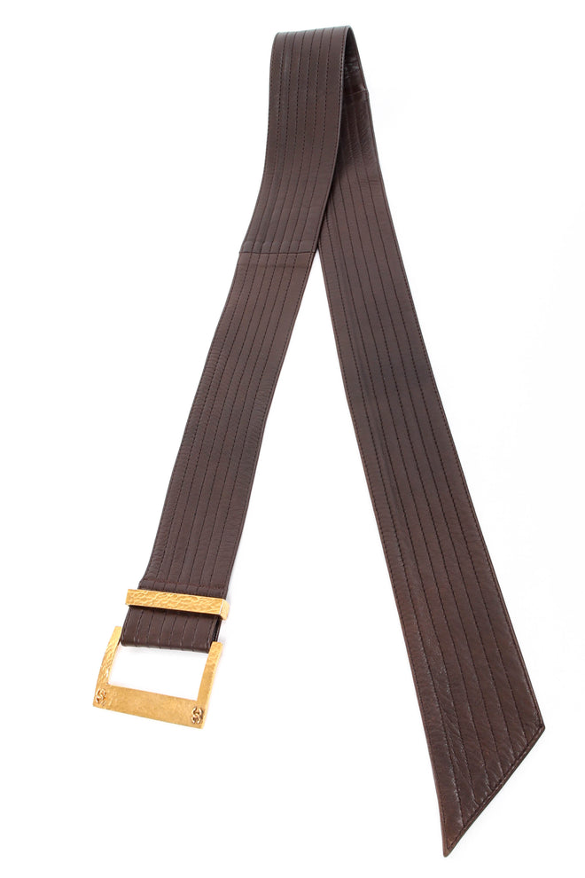 Vintage Chanel Suede & Leather Trench Coat belt crop at Recess Los Angeles