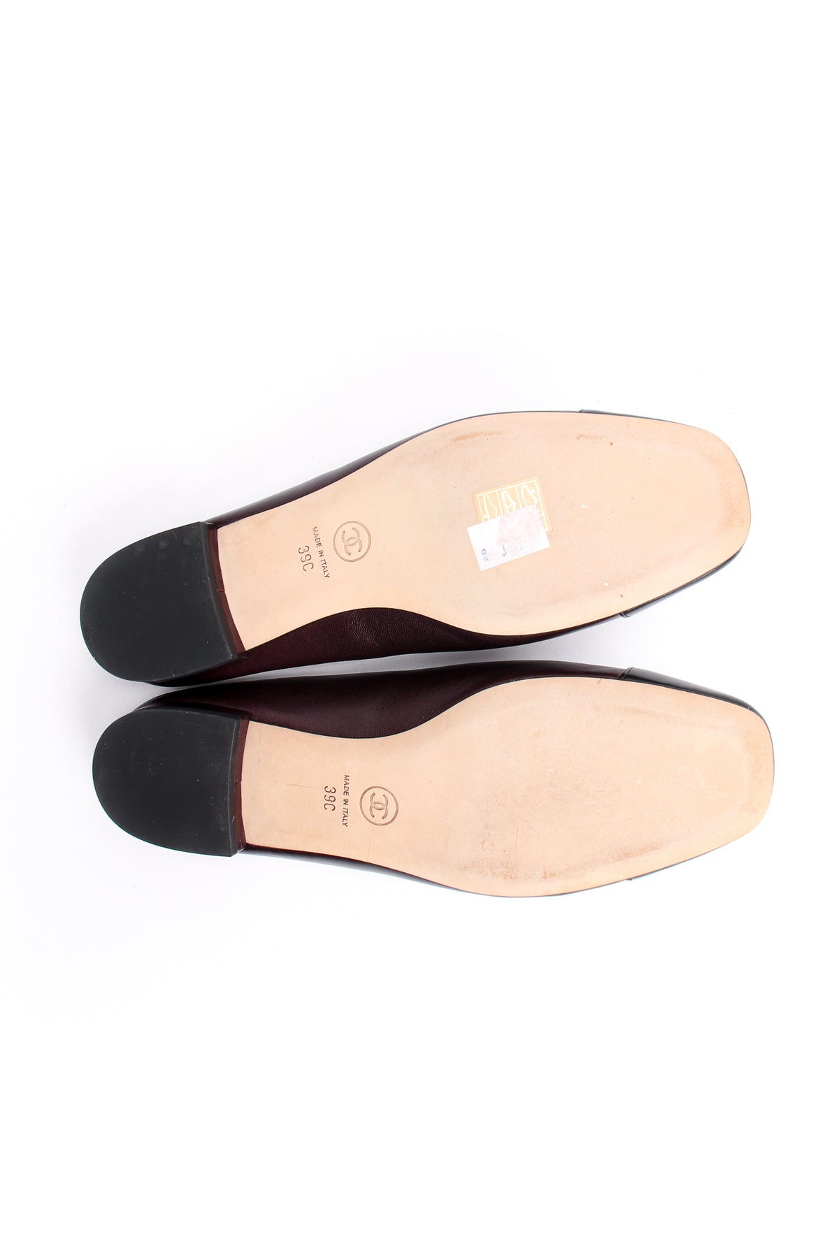 Vintage Chanel Leather Cap Toe Slipper Mules – Recess