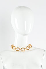 Vintage Chanel Oval Wide Link Choker Necklace mannequin @ Recess Los Angeles