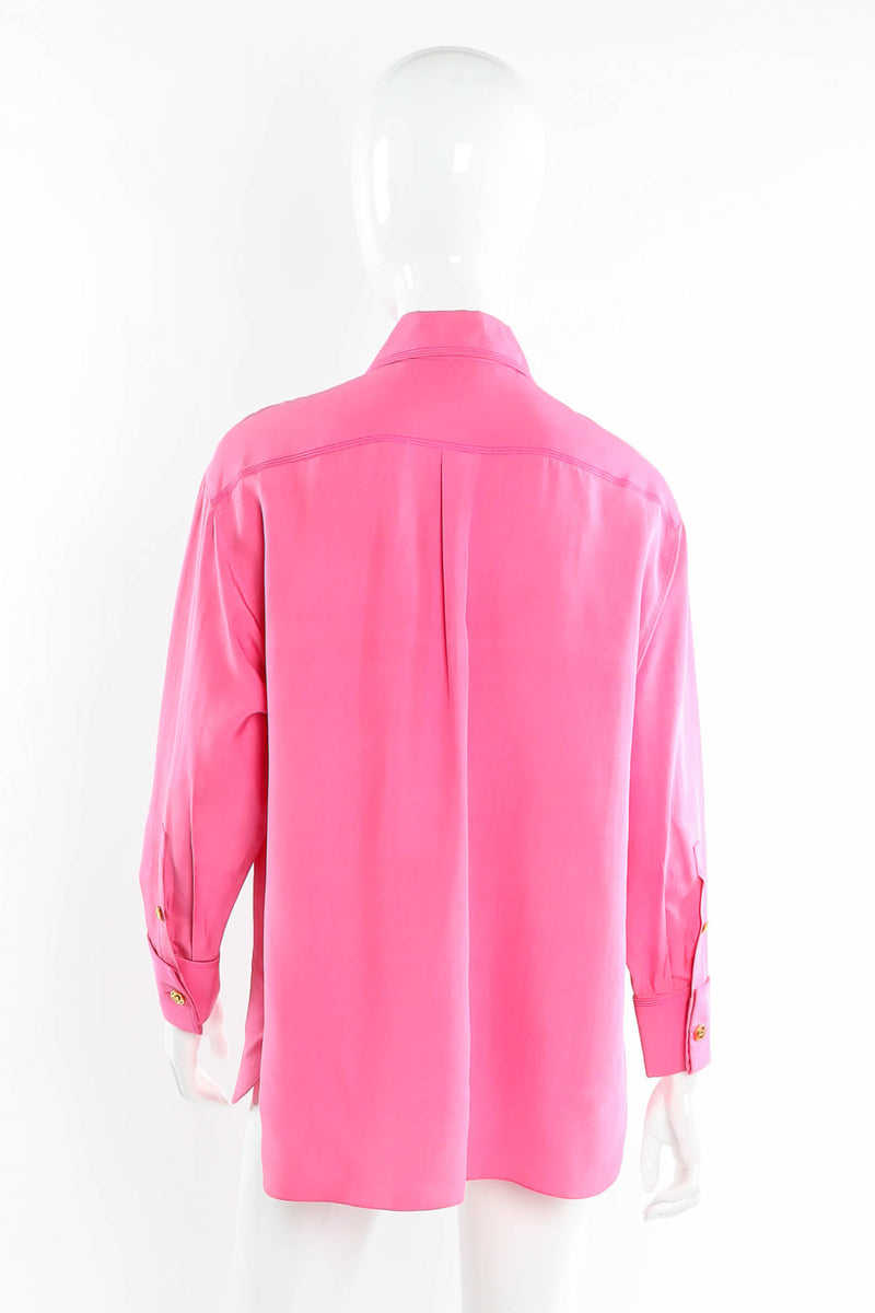 CHANEL Pink Silk Blouse | 2
