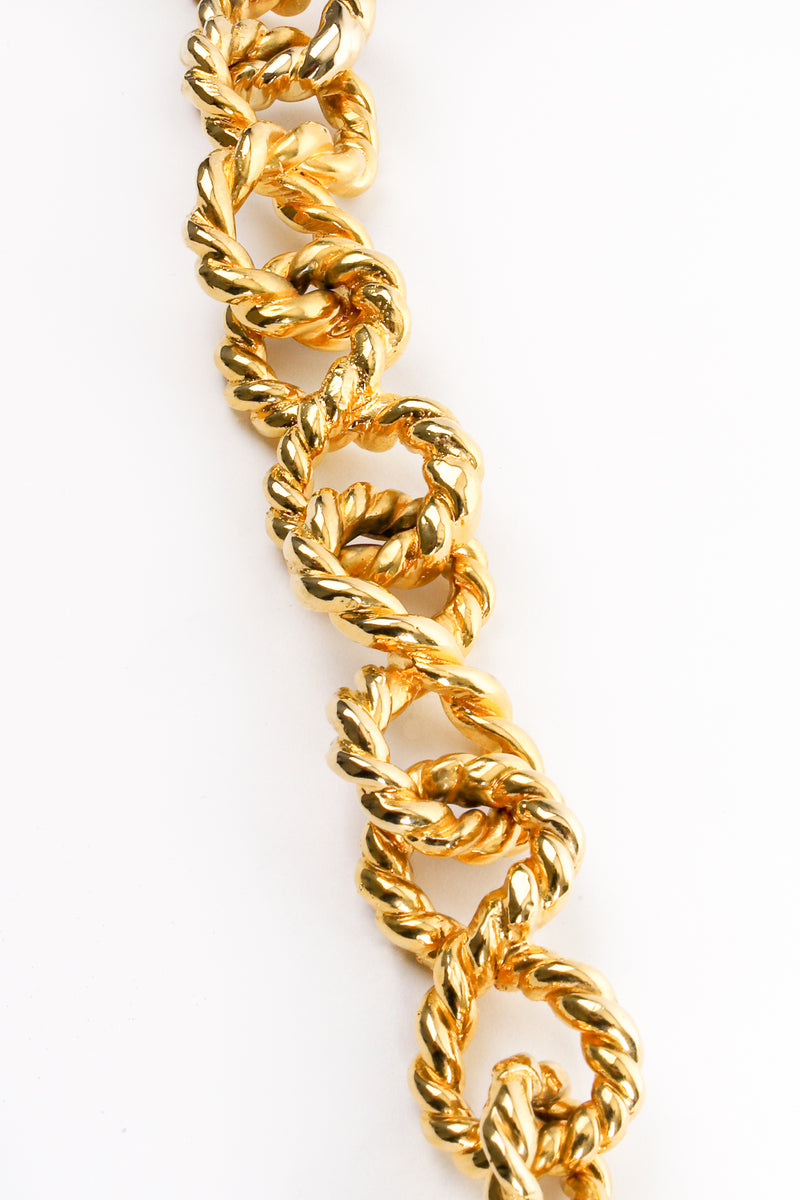 Vintage Chanel Chunky Infinity Braid Link Collar at Recess Los Angeles
