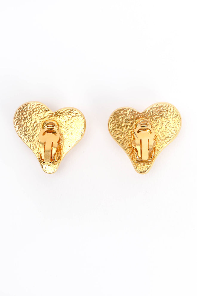Vintage Chanel Love CC Pearl Earrings back @ Recess Los Angeles