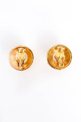 Vintage Chanel CC Monogram Pearl Earrings closed back @ Recess Los Angeles