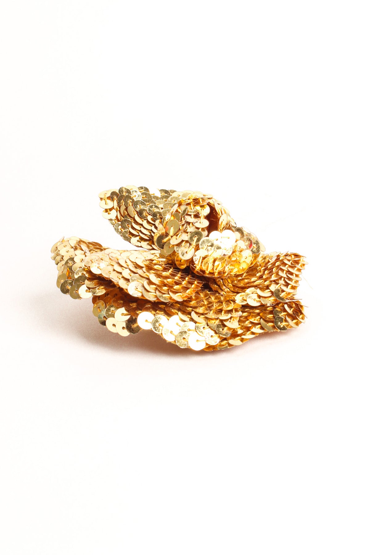 VIntage Chanel 1985 Gold Sequin Camellia Flower Pin – Recess