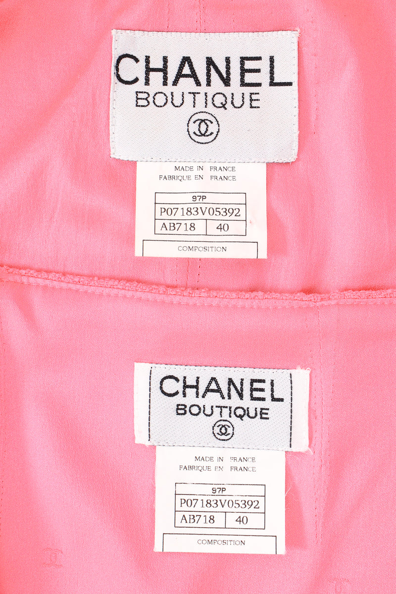 Vintage Chanel SS 1997 Crochet Trim Tweed Jacket & Skirt Set – Recess