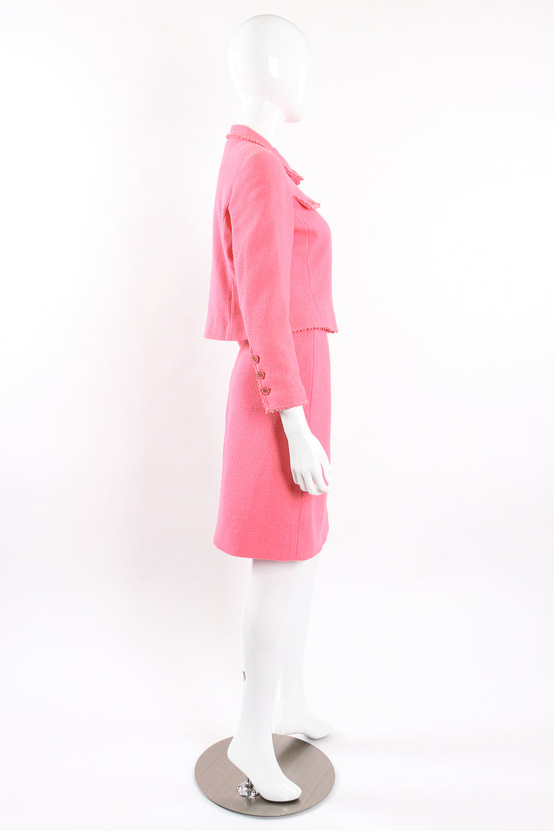 Chanel vintage pink orange skirt - S/M - 2000s second hand Lysis