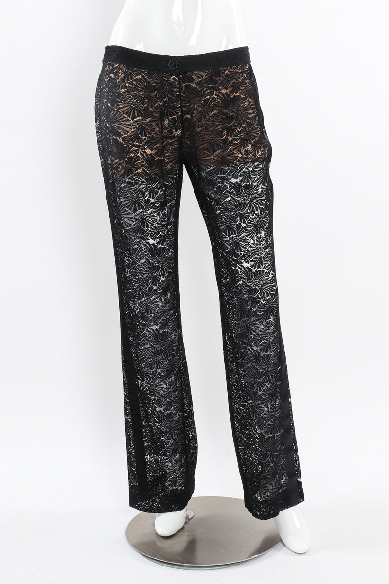 Chanel 2003A Floral Leaf Lace Sheer Pant – Recess