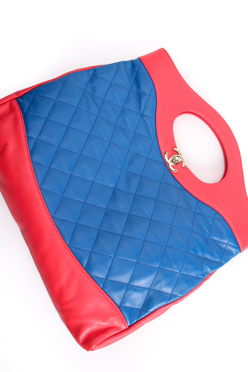 Vintage Chanel Quilted Colorblock Clutch Tote 31 Bag AW 2018 at Recess Los Angeles