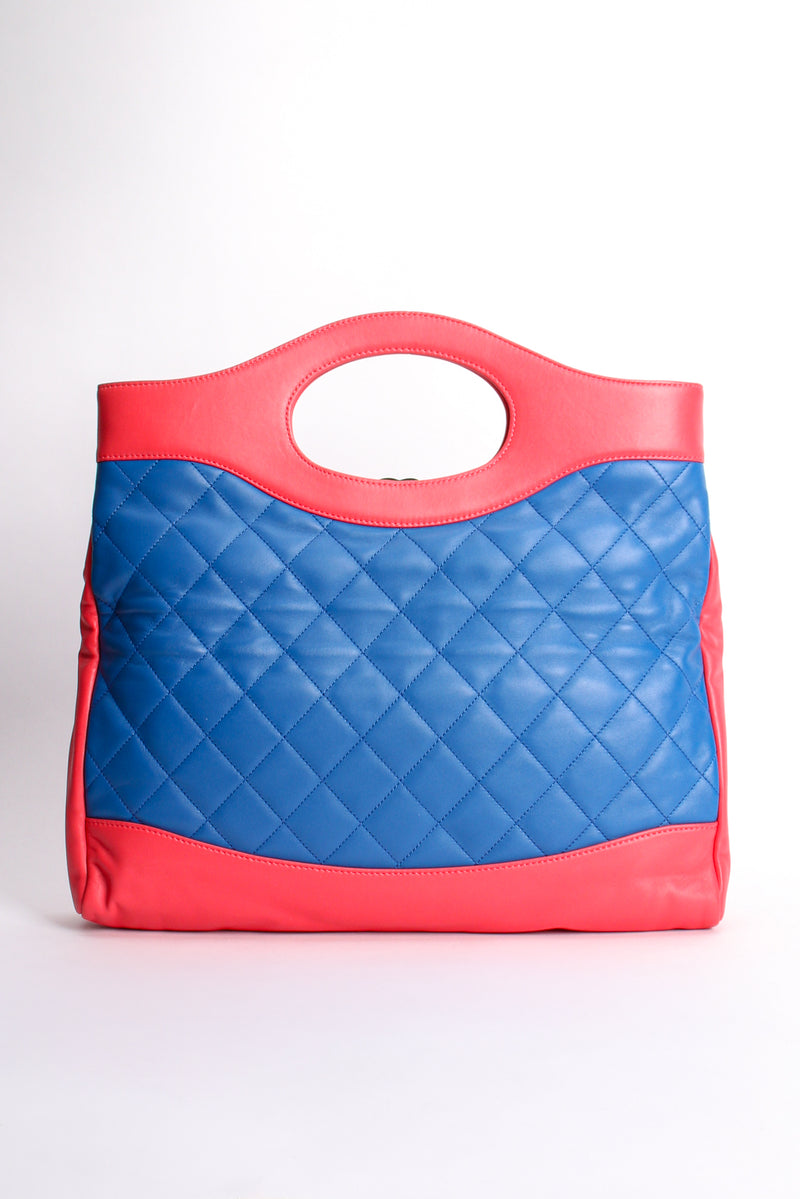 Vintage Chanel Quilted Colorblock Clutch Tote 31 Bag AW 2018 – Recess