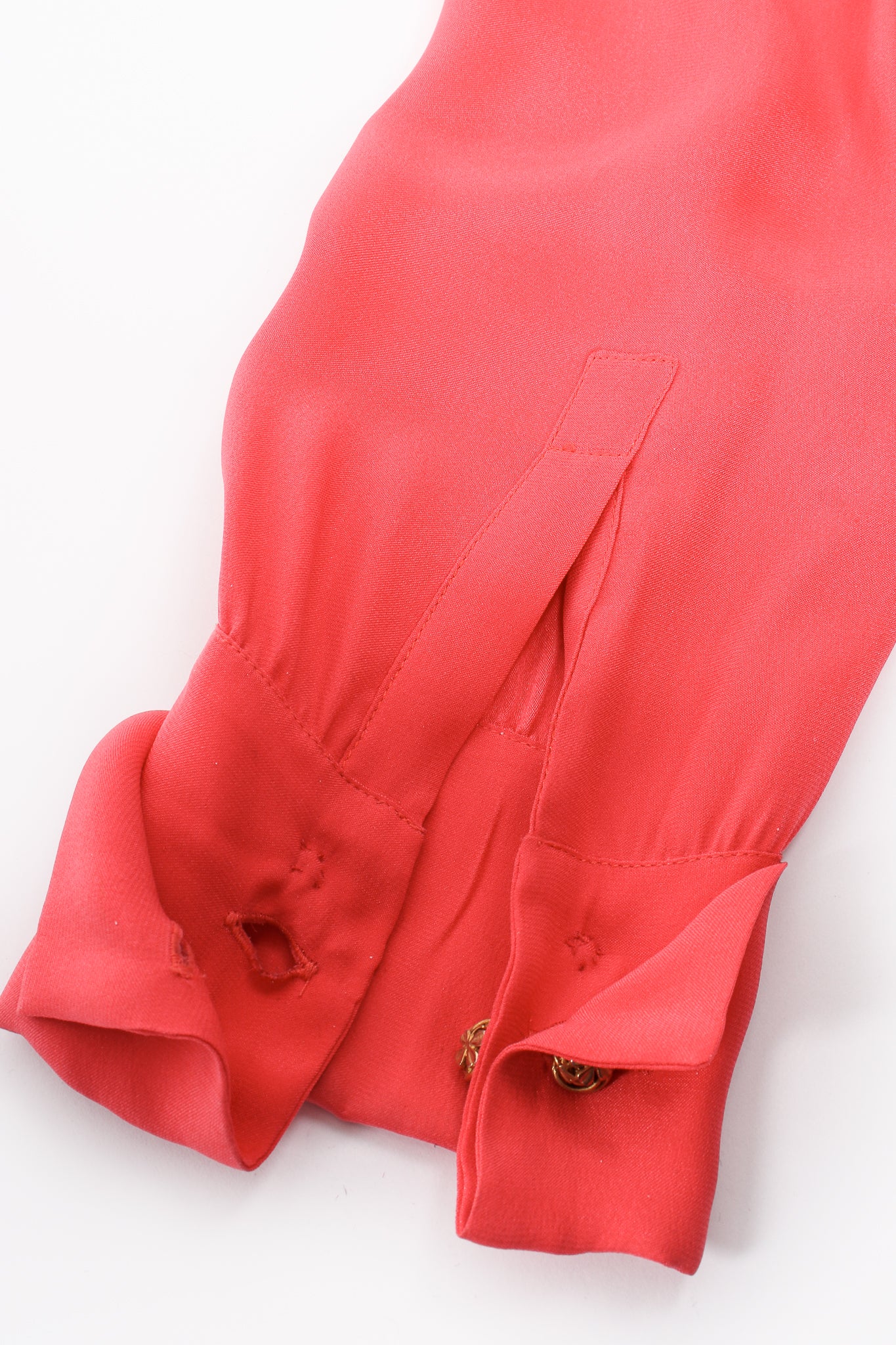 Vintage Chanel Silk Ribbon Tie Shirt stain at Recess Los Angeles