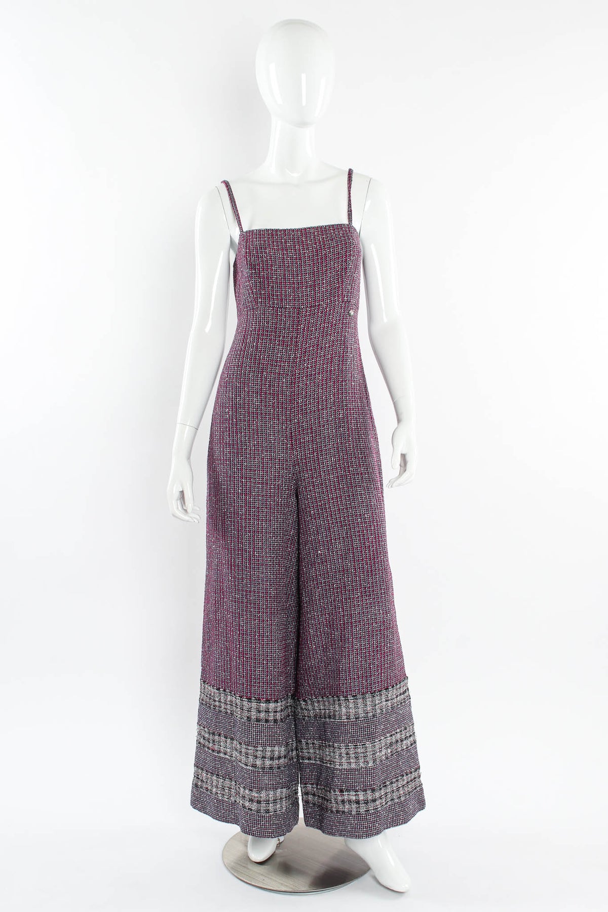 Chanel 2017P S/S Metallic Tweed Jumpsuit – Recess