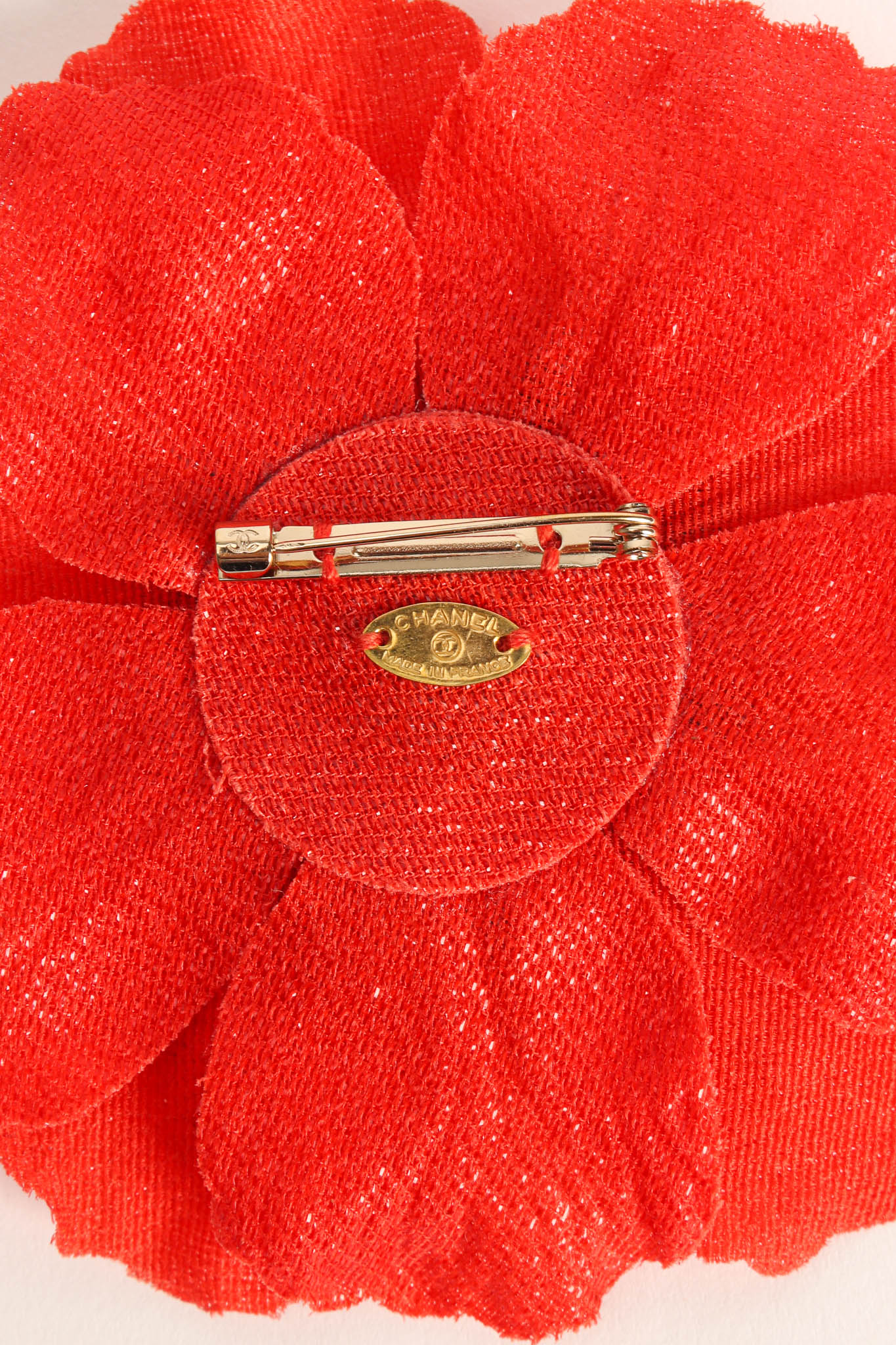 Vintage Chanel Woven Bloom Flower Pin signed @ Recess Los Angeles