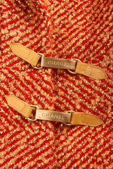 Vintage Chanel 2000A Metallic Speckle Tweed Set signed metal hook buttons @ Recess Los Angeles