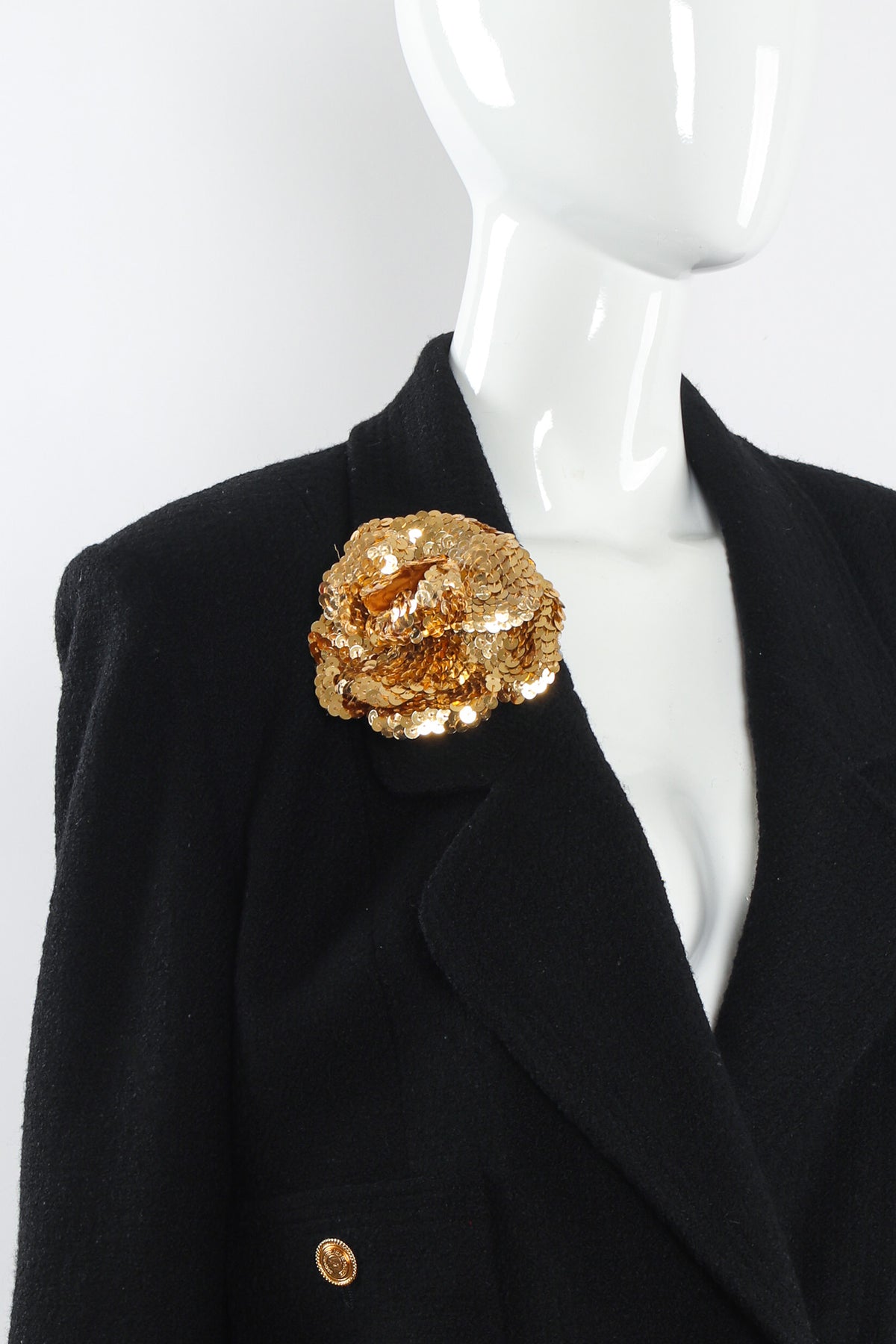 Chanelredsequinorchidpin-