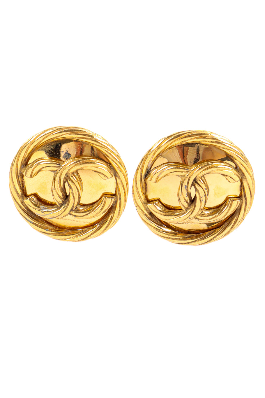 Classic CC monogram rope earrings by Chanel @recessla