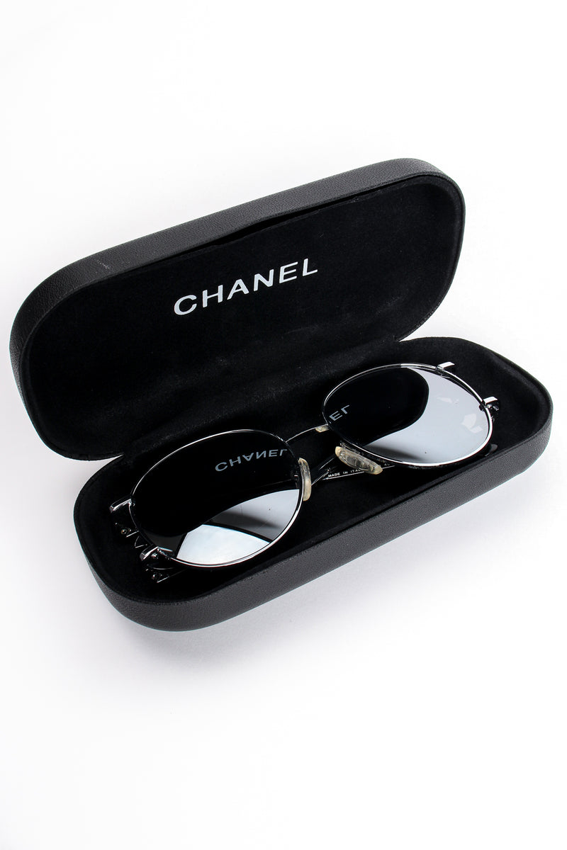 Chanel Black Frame CC Logo Sunglasses- 5146 - Yoogi's Closet