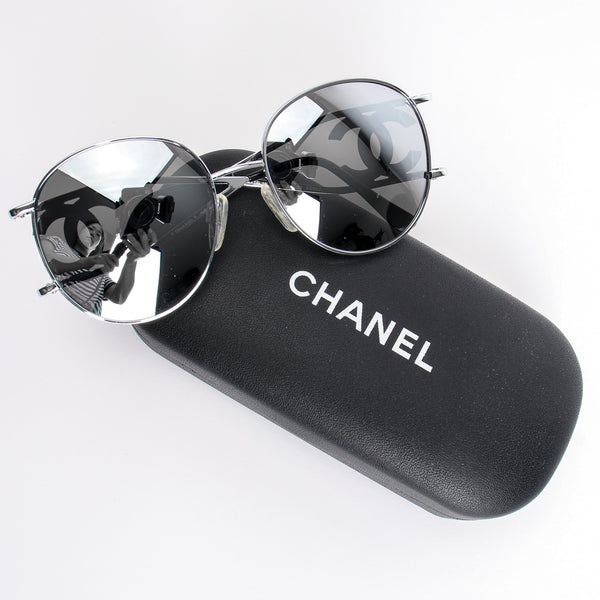 CHANEL Silver with Vintage Sunglasses for Women for sale