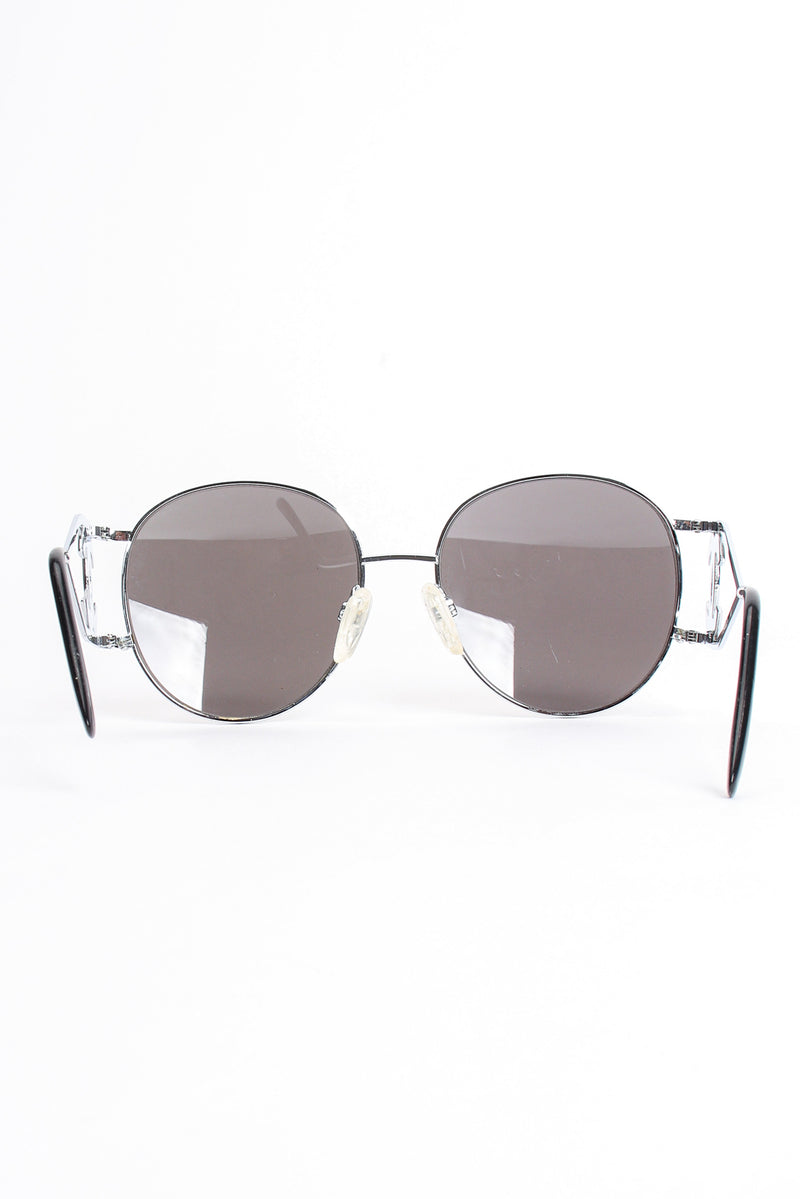 Vintage Chanel 1990s Miller Silver Mirror CC Sunglasses back at Recess Los Angeles