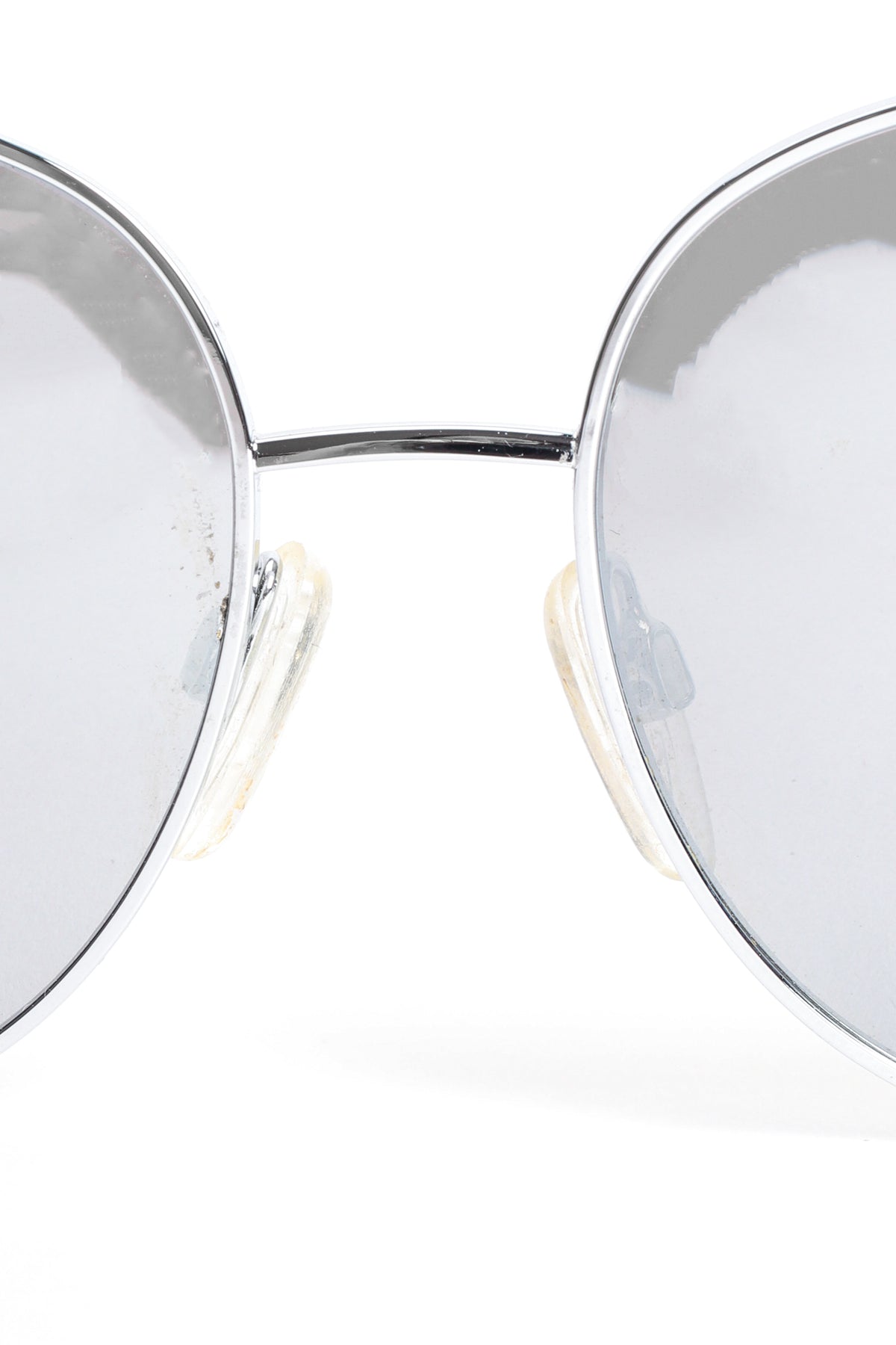 CHANEL Silver Round Mirrored Sunglasses Chanel - Round Sunglasses - Dark Silver Gray - Chanel  main image 2