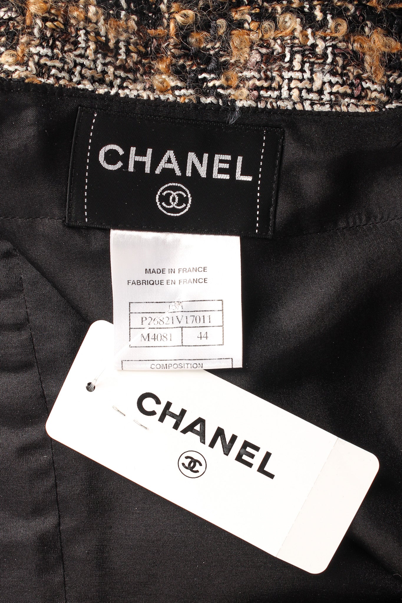 Vintage Chanel 2005A Tweed Jacket & Skirt Wool Set original tags  @ Recess LA
