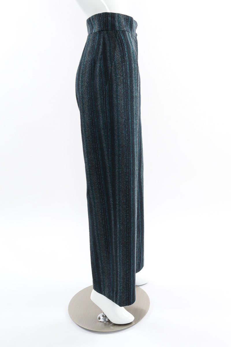 Vintage Chanel 2008A Stripe Wool Pant mannequin side @ Recess LA