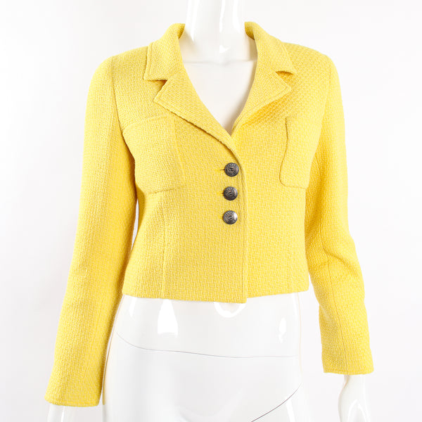 Yellow Fantasy Tweed Jacket