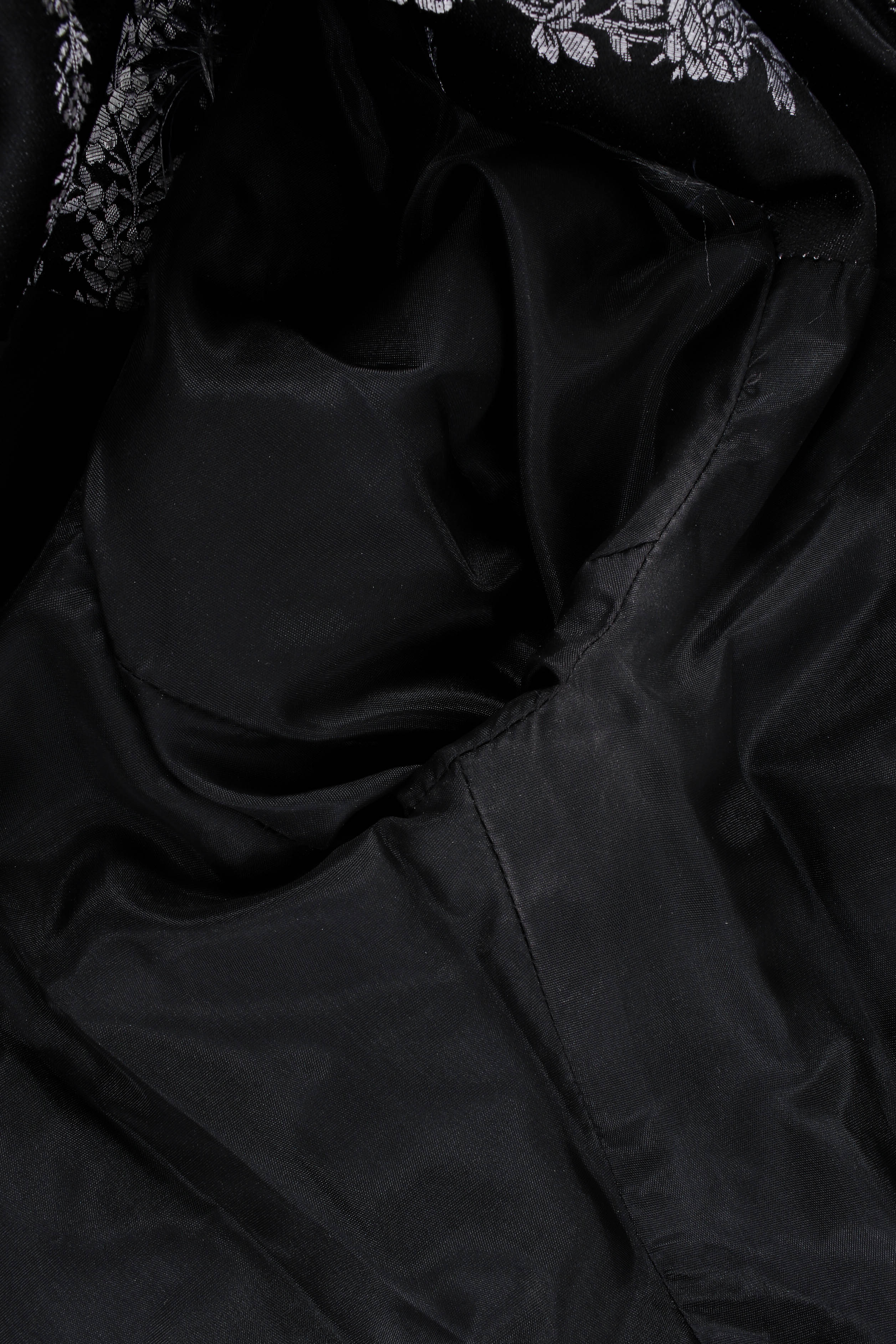 Vintage Chantal Thomass Metallic Monochrome Brocade Jacket flaw at Recess Los Angeles