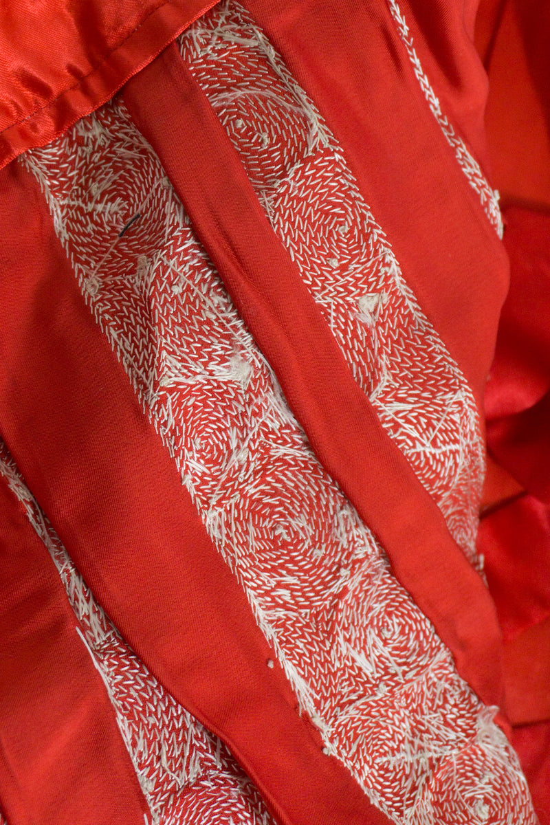 Chinese Metal Embroidered Dragon & Phoenix Vintage Skirt interior at Recess LA