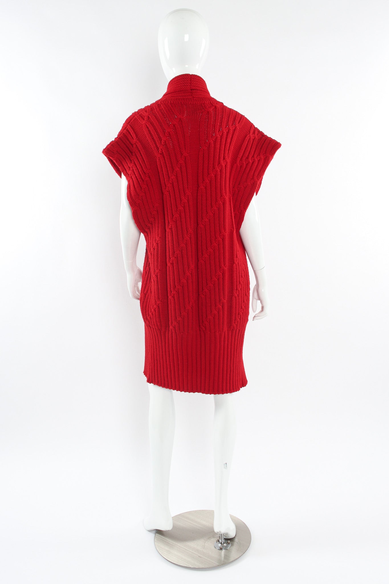 Vintage Chloé for Saks Fifth Ave Wool Knit Duster Vest mannequin back @ Recess LA