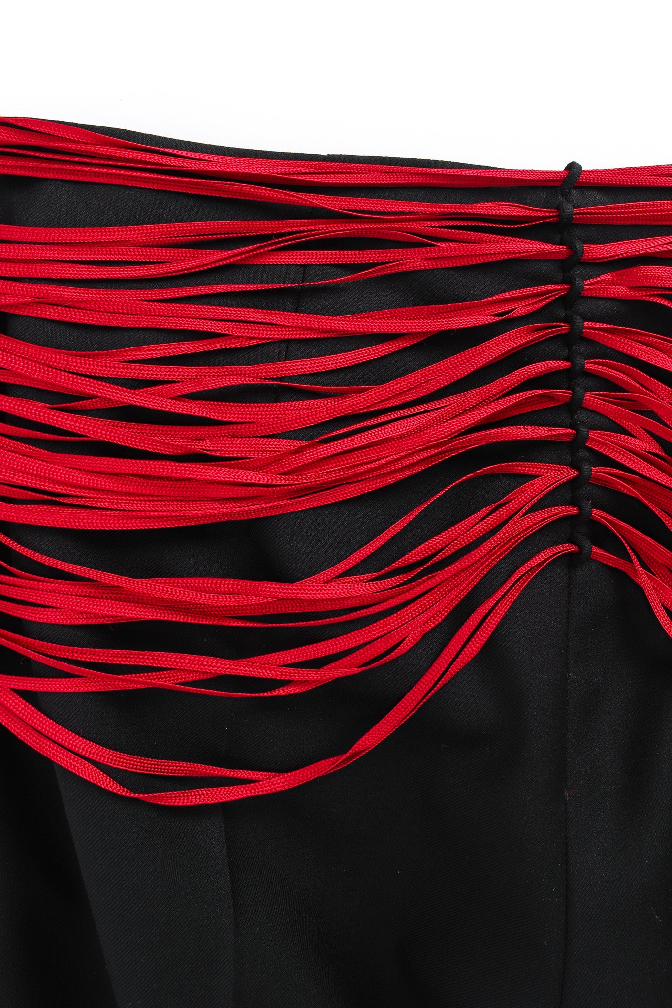 Vintage Chloé Ribbon Beaded Buckle Wool Pant waist ribbon @ Recess LA