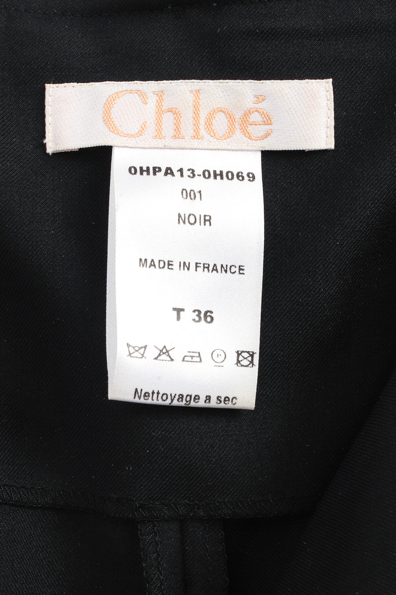 Chloe Black Noir Wool Pants