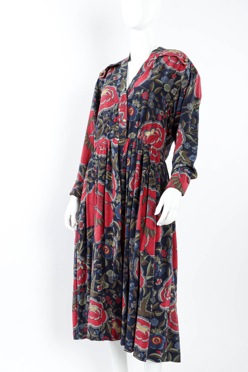 Vintage Cholé Maverick Floral Print Dress on mannequin angle @ Recess LA