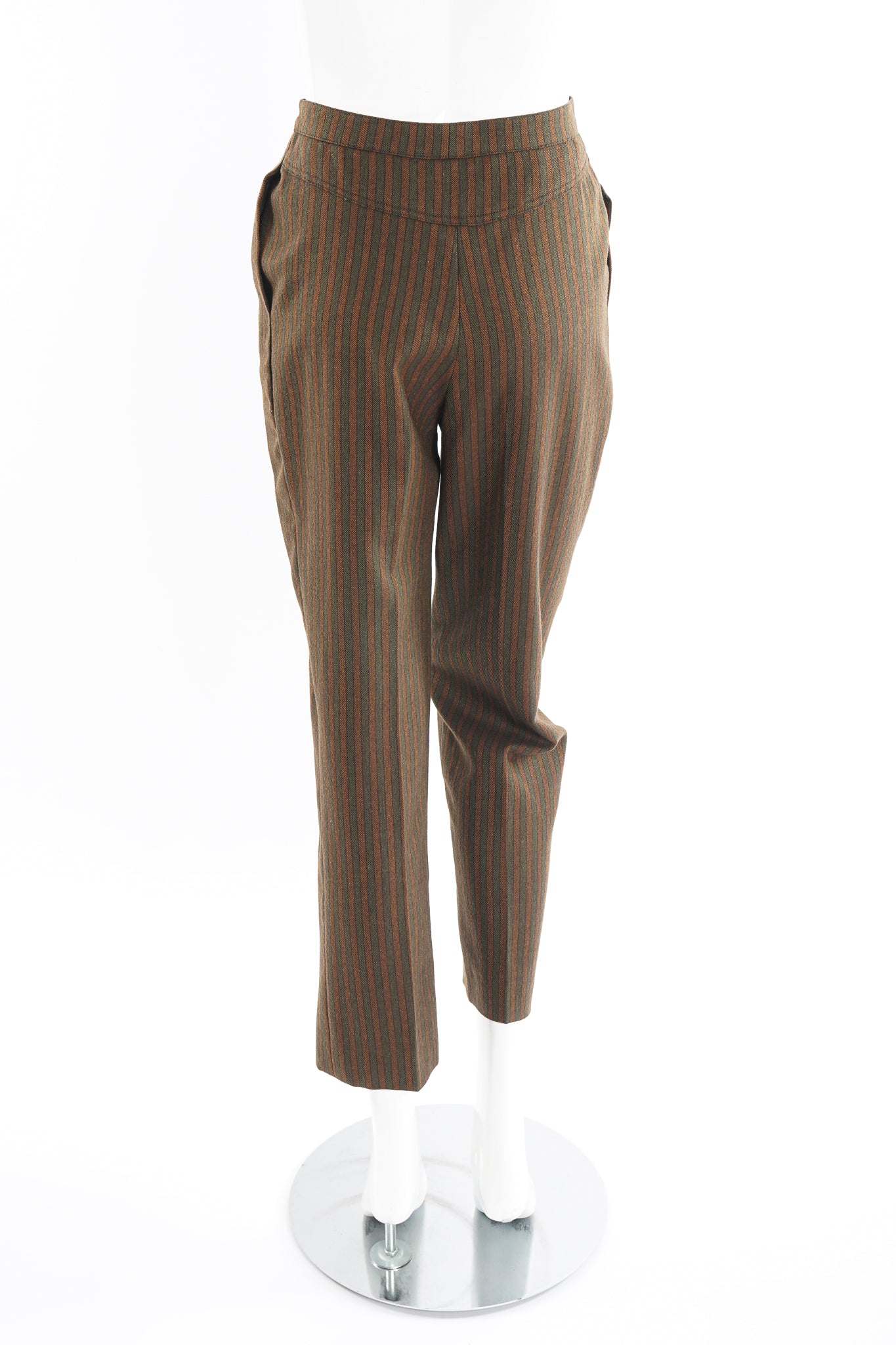 Vintage Chloe Tweed Stripe Sherlock Pant Set on Mannequin back at Recess Los Angeles
