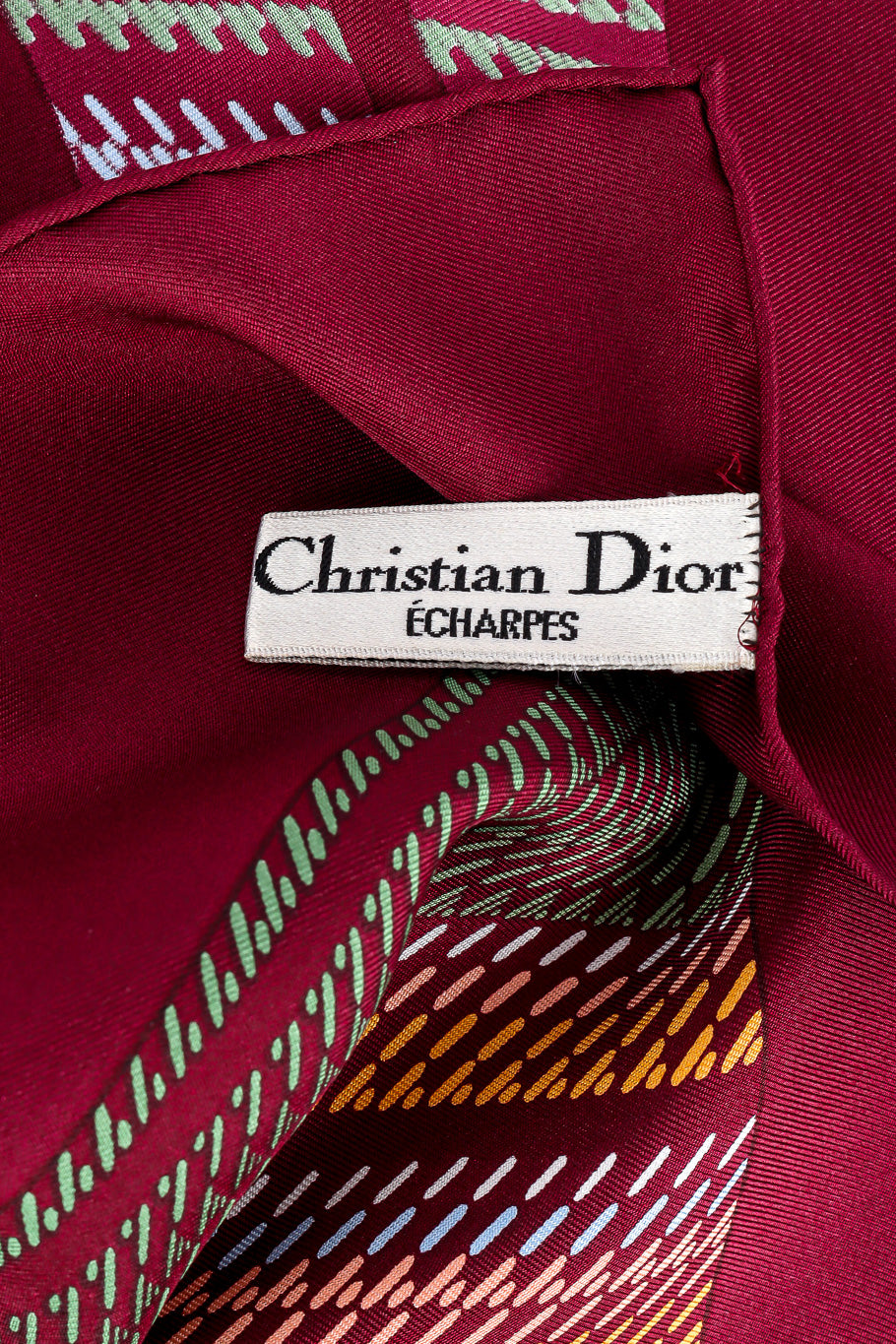 Large flower print scarf by Christian Dior Photo of Designer Label @recessla