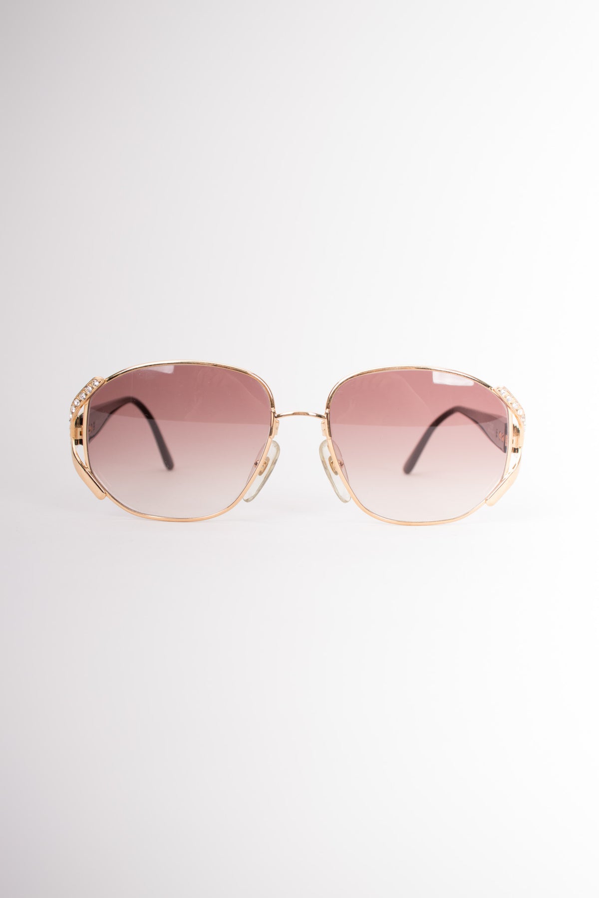 Christian Dior Abstract Aviator Sunglasses Pink Lens Milk/Gold Frame with Case Christian Dior 2713 43 Vintage Sunglasses With Pink Gradient  main image 2