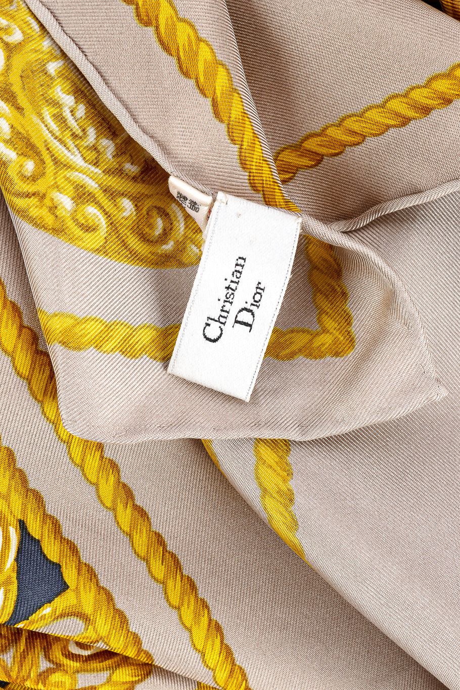 Brocade heart print scarf by Christian Dior label @recessla
