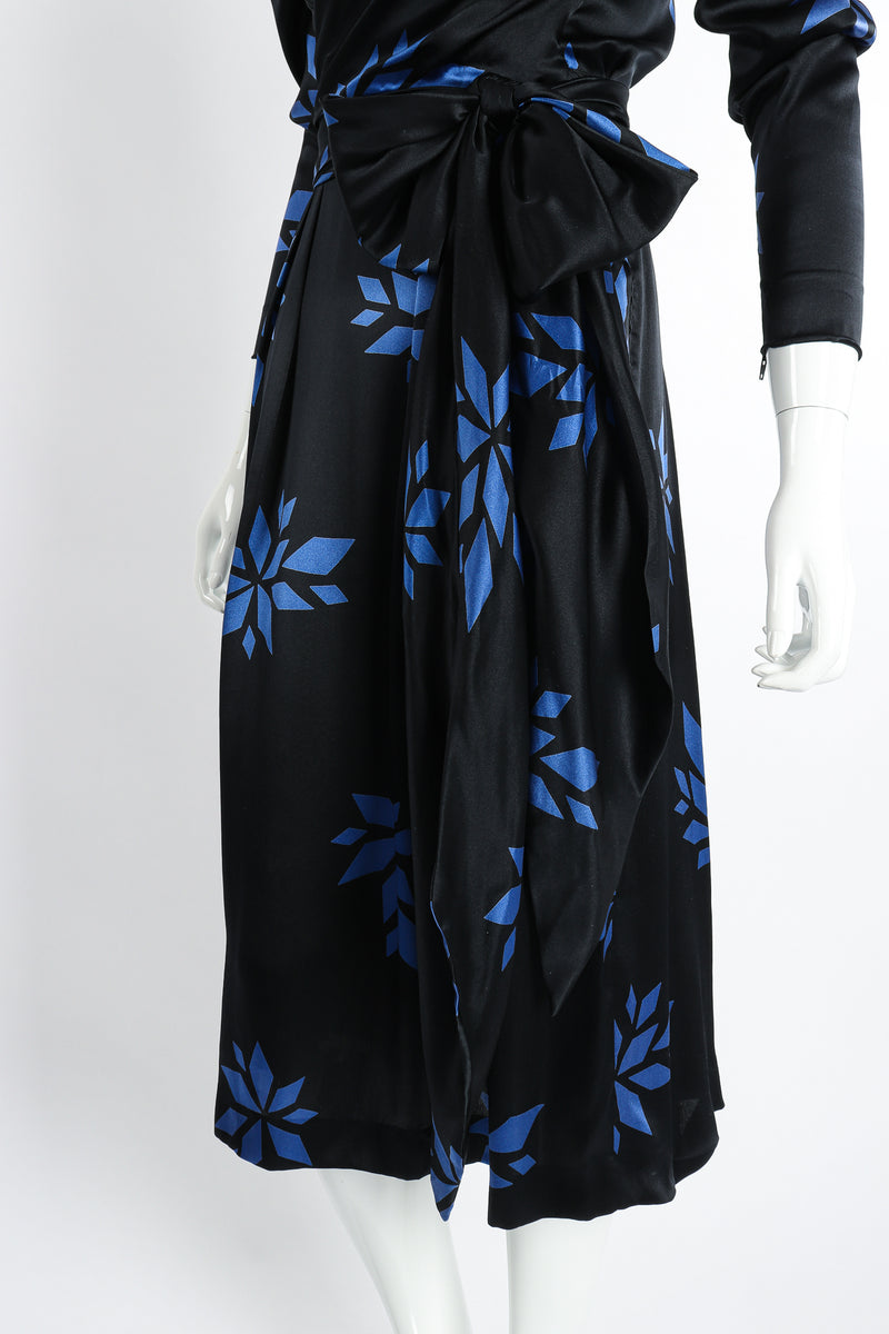 Vintage Christian Dior Geo Wrap Top & Skirt Set on Mannequin skirt at Recess Los Angeles