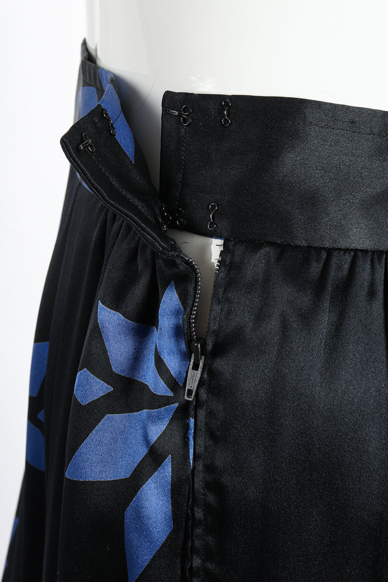 Vintage Christian Dior Geo Wrap Top & Skirt Set waistband detail at Recess Los Angeles