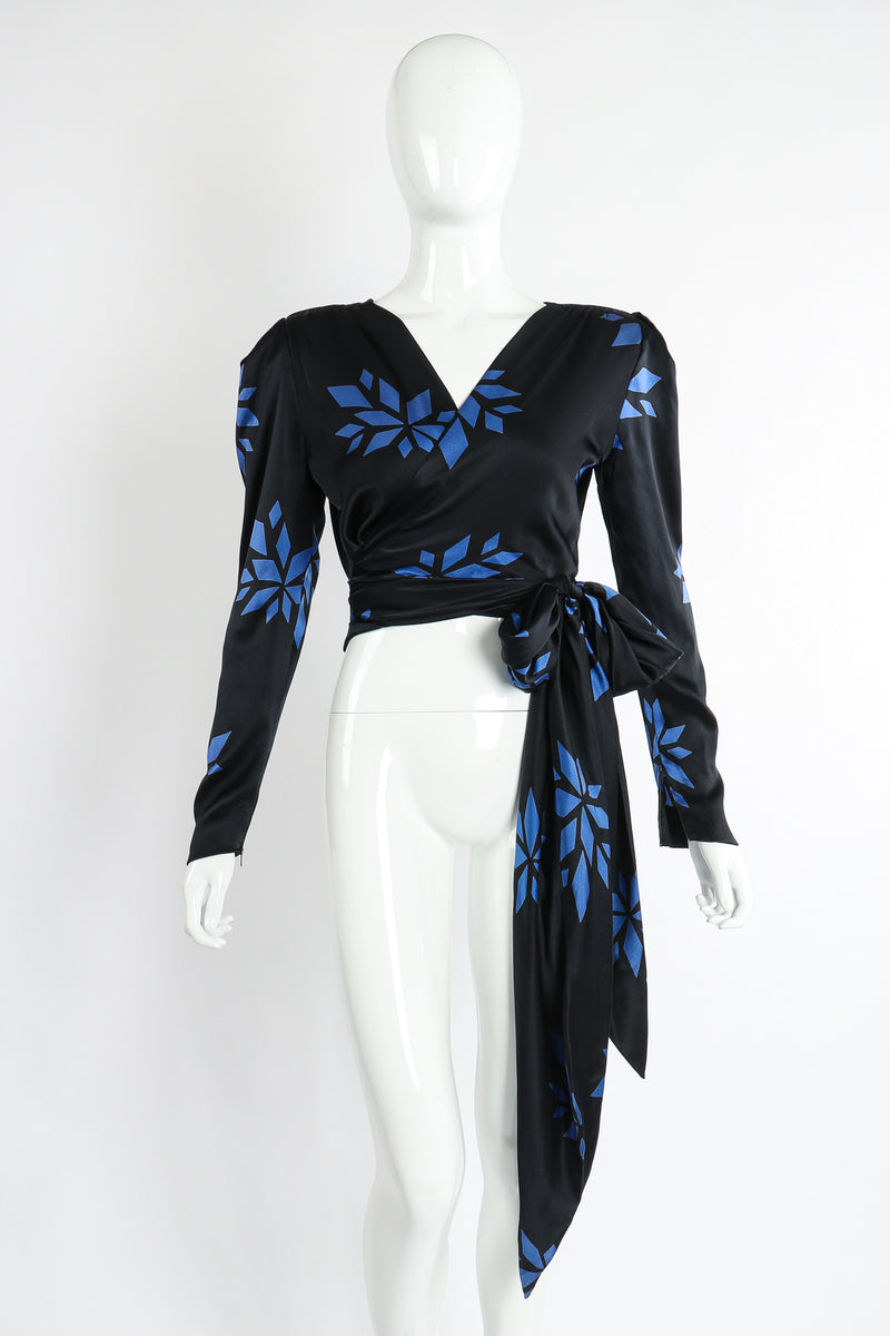 Vintage Christian Dior Geo Wrap Top Set on Mannequin front at Recess Los Angeles