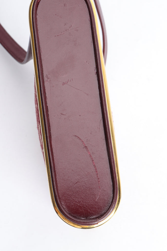 Vintage Christian Dior Monogram Barrel Baguette Handbag Scratch at Recess Los Angeles