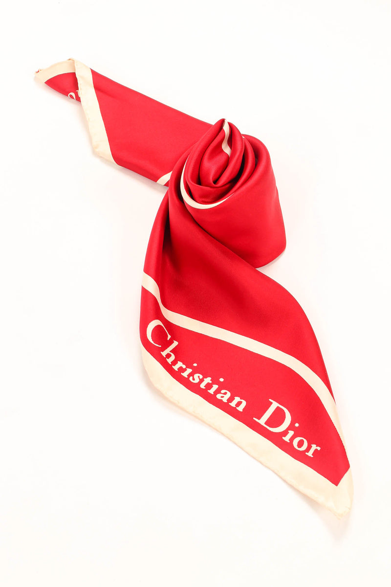 Dior 2024 red scarf