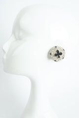 Vintage Christian Dior Crystal Club Suit Earrings on Mannequin at Recess Los Angeles