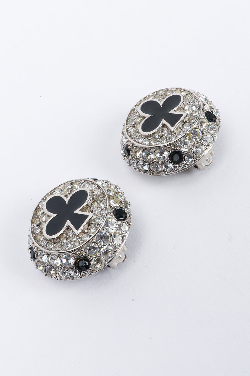 Vintage Christian Dior Crystal Club Suit Earrings at Recess Los Angeles