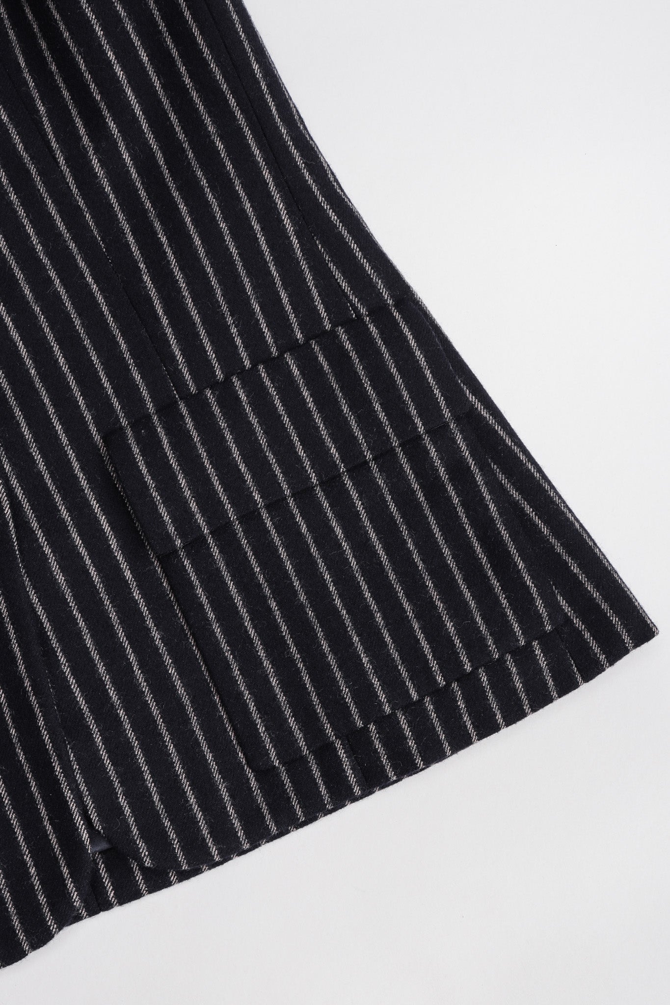 Recess Los Angeles Vintage Christian Dior Couture Jacket Skirt Set Navy Pinstripe Wool