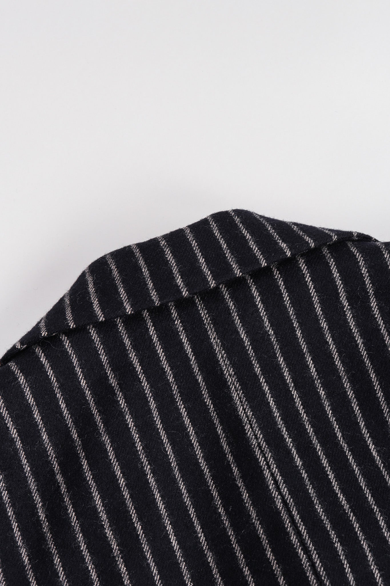 Recess Los Angeles Vintage Christian Dior Couture Jacket Skirt Set Navy Pinstripe Wool